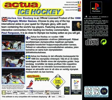 Actua Ice Hockey (EU) box cover back